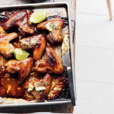 Chicken Wings With Chilli, Chive And Lime Butter