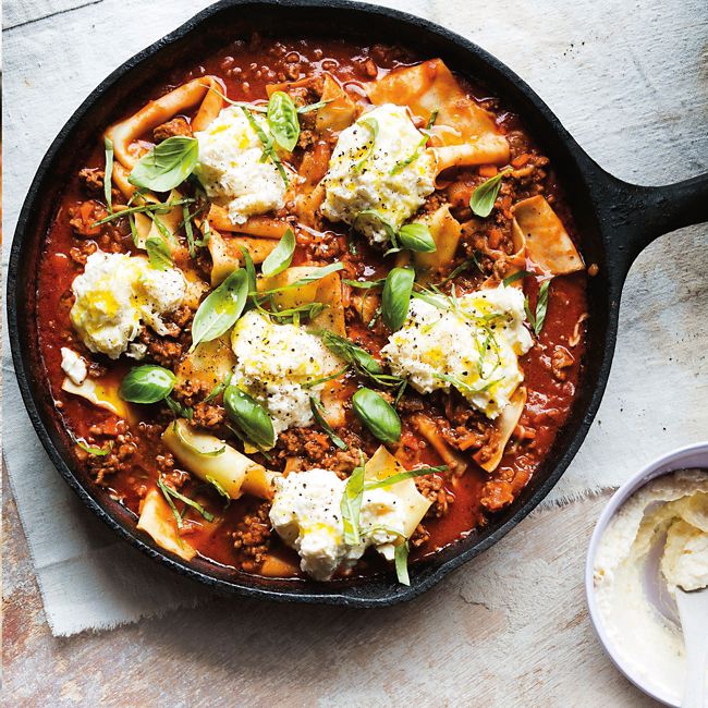 Pan-Cooked Lasagne