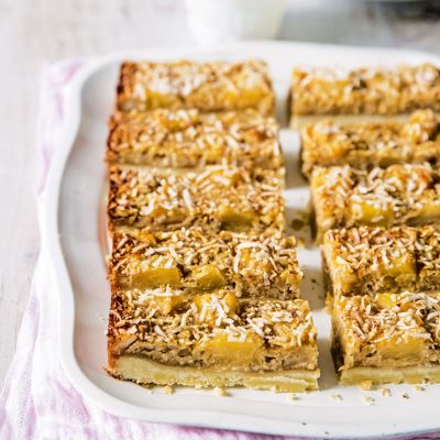 Pineapple & Macadamia Slice