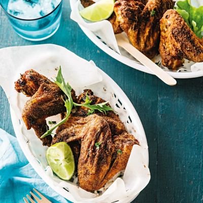 Crispy Chicken With Tomato & Thyme Salt