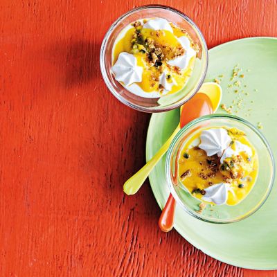 Layered Cheesecake With Tropical Fruit & Rum