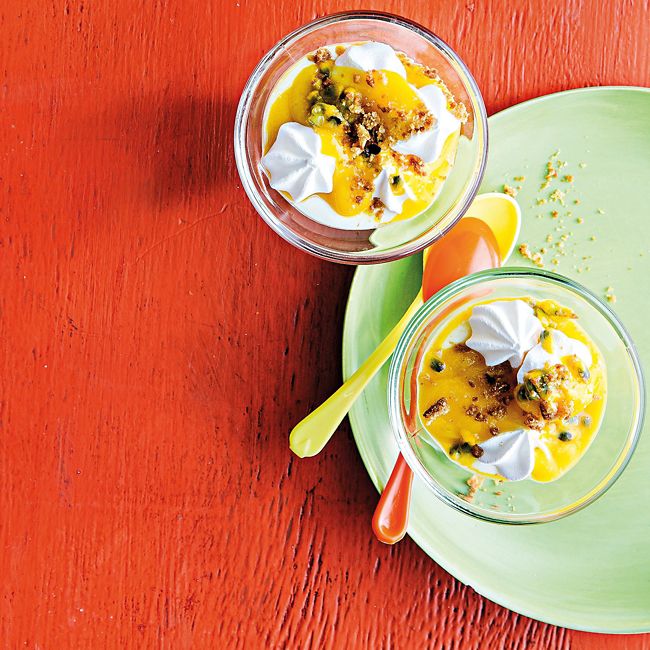 Layered Cheesecake With Tropical Fruit & Rum