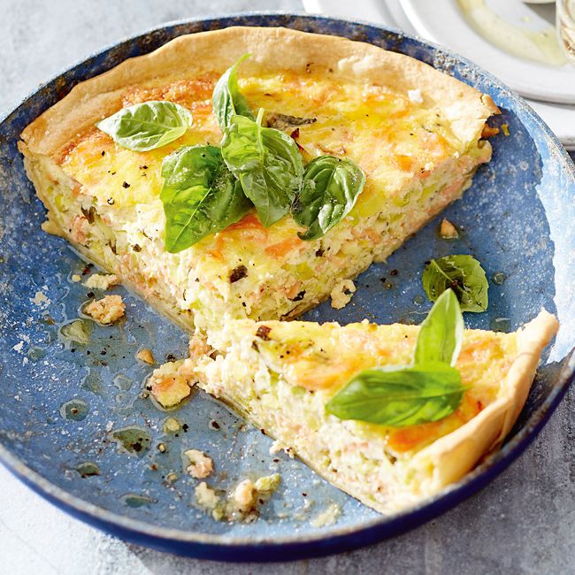 Smoked Salmon & Leek Tart