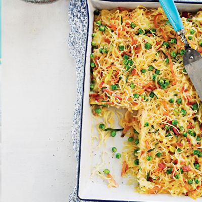 Bacon & Noodle Slice