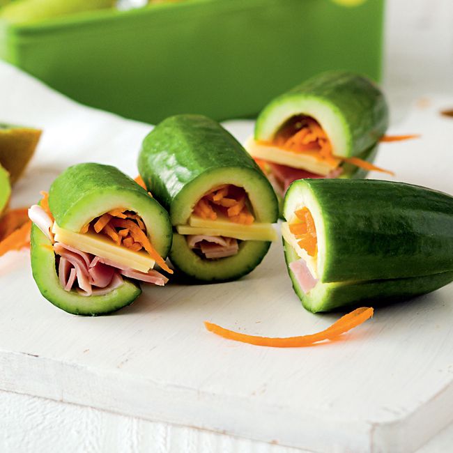 Ham & Cheese Cucumbers