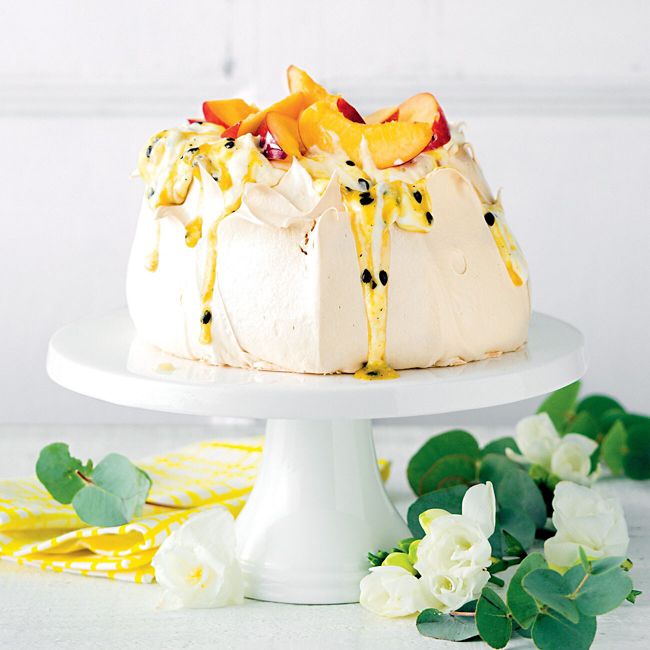 Summer Passionfruit Pavlova