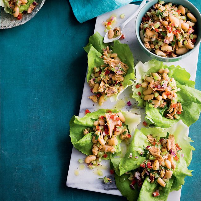 Tuna & Cannellini Lettuce Cups