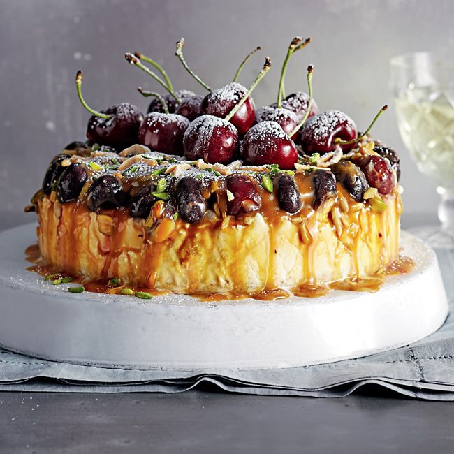Caramel, Almond & Pistachio Ice-Cream Torte