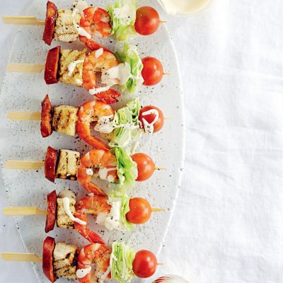 Prawn Caesar Skewers