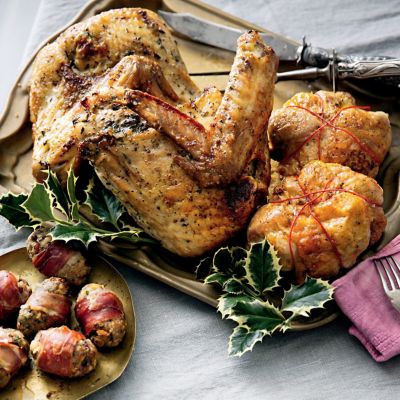 Stuffing Meatballs Wrapped In Proscuitto