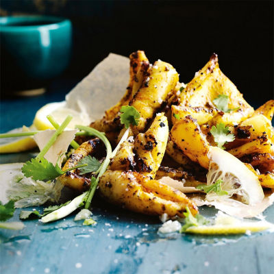 Bbq Moroccan Squid With Coriander