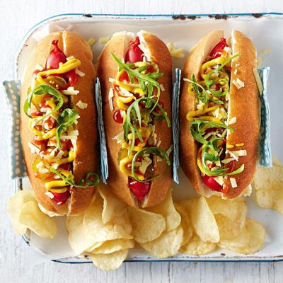Cheesy Hot Dogs