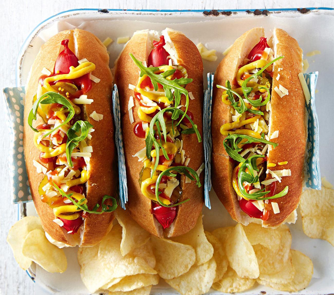 Loaded South American Hot Dogs with Tomato Salsa - Recipes