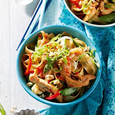 Hoisin Chicken Stir-Fry With Noodles