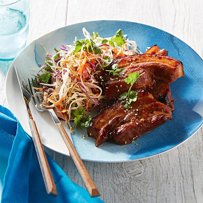 Pork Ribs & Cabbage Salad