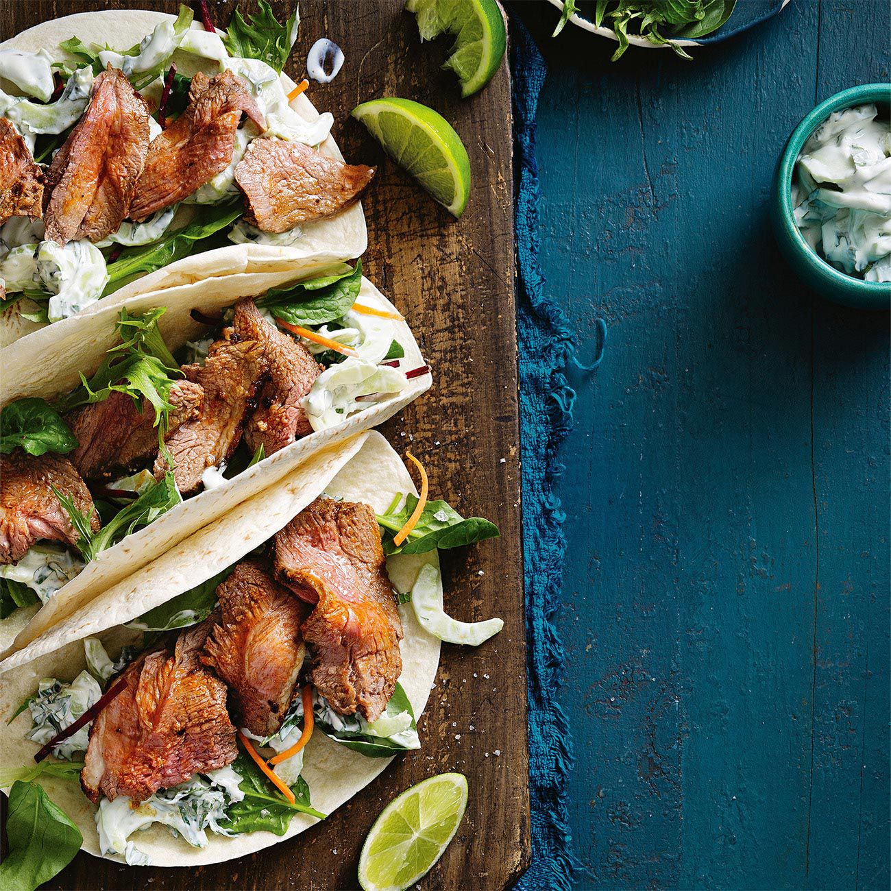Spiced Butterflied Lamb Wraps With Tzatziki & Salad Recipe Woolworths