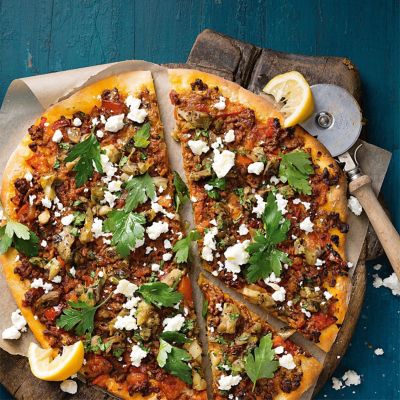 Turkish Pizzas With Lamb & Smokey Eggplant