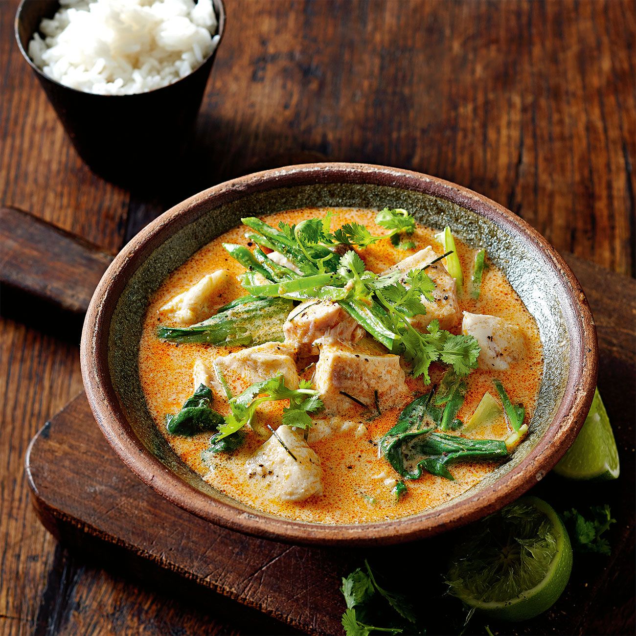 Red Curry Barramundi with Bok Choy