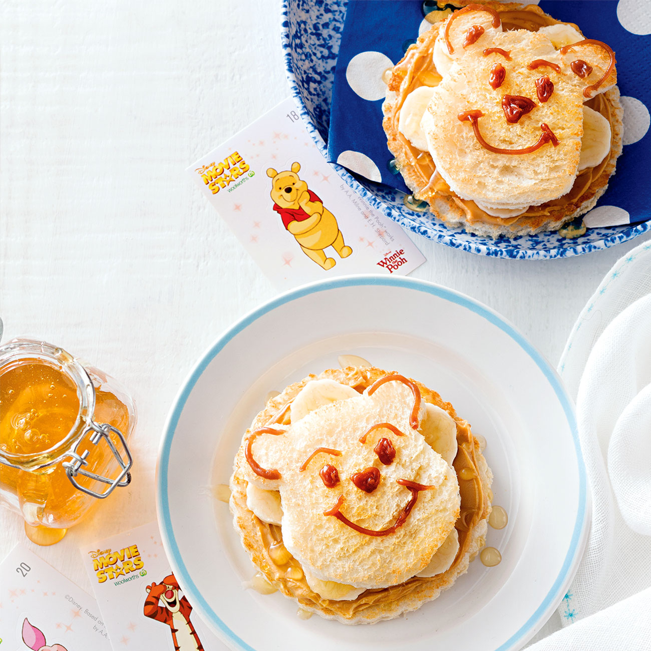 Winnie The Pooh Honey & Banana Faces