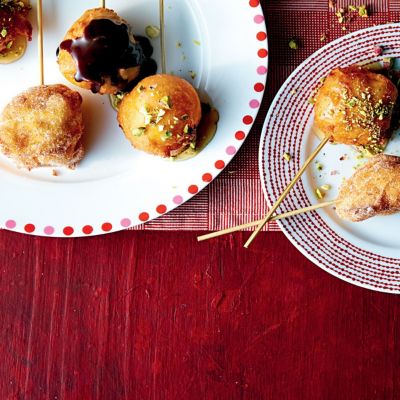 Cinnamon, Honey & Chocolate Choux Puffs