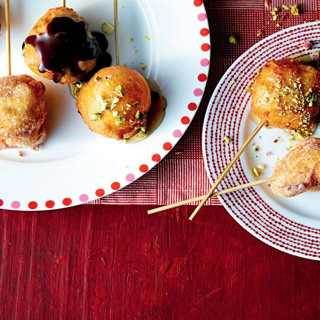 Cinnamon, Honey & Chocolate Choux Puffs