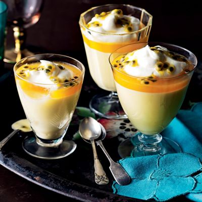 Passionfruit Possetts
