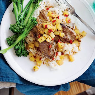Lamb Steaks With Pineapple Salsa