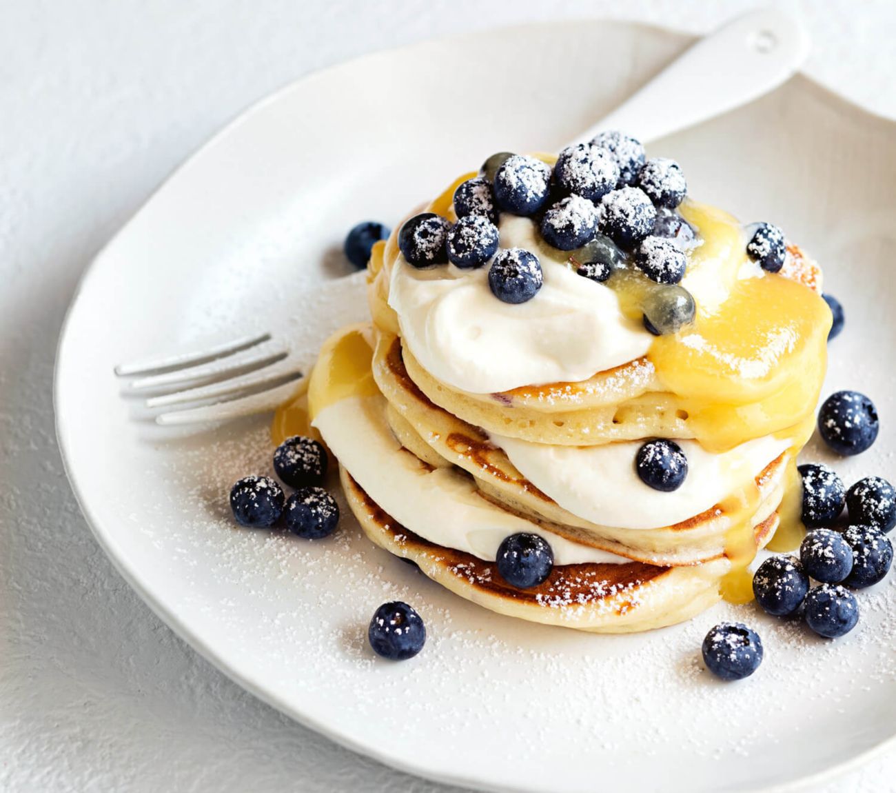 Lemon blueberry 2024 ricotta pancakes