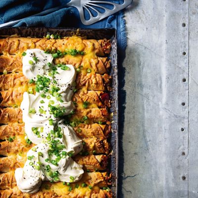 Cheesy Turkey Enchiladas