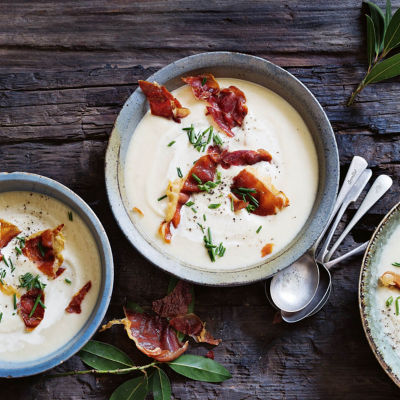Creamy Parsnip Soup With Prosciutto