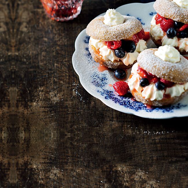 Berry Donut Shortcakes