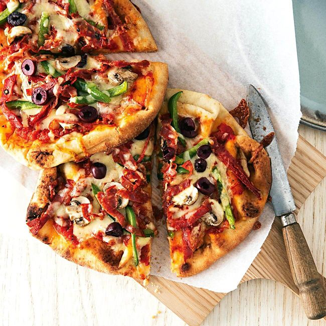 Salami & Capsicum Pizzas