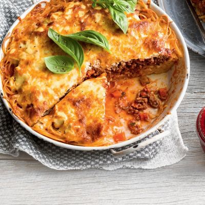 Spaghetti Bolognese Pie