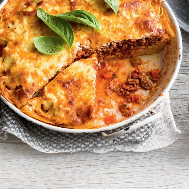Spaghetti Bolognese Pie