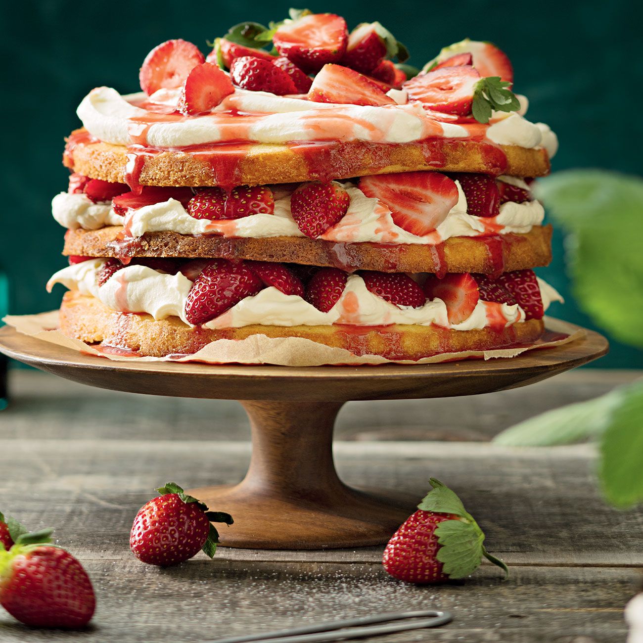 Strawberry layer cake