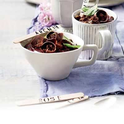 Choc Mint Mousse Pots