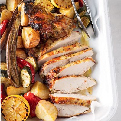6-ingredient Greek chicken roast