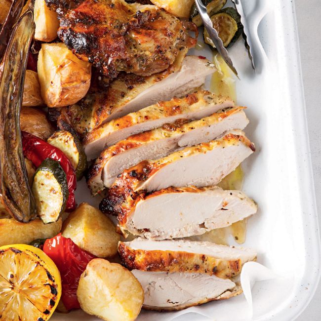 6-ingredient Greek chicken roast