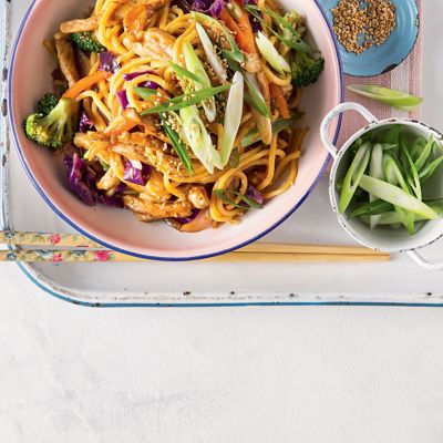 Hoisin Pork With Super-Food Vegetables And Noodles