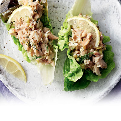 Lettuce Cups With Creamy Crab