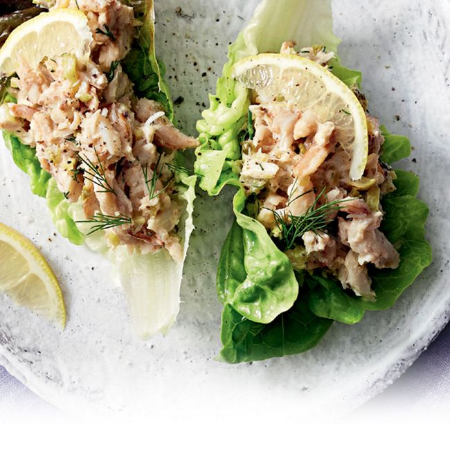 Lettuce Cups With Creamy Crab