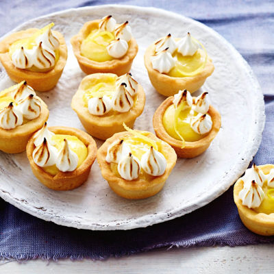 Mini Lemon Tarts With Meringue Caps