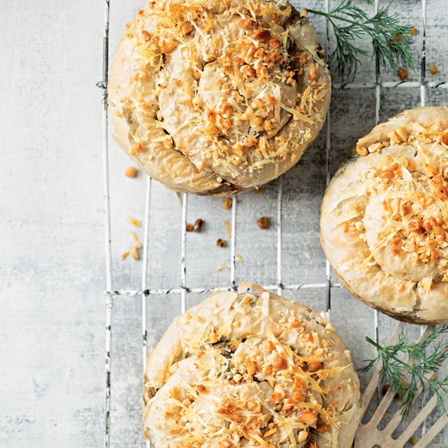 Mini Spanakopita Spirals