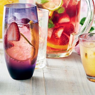 Strawberry Basil Sangria Punch