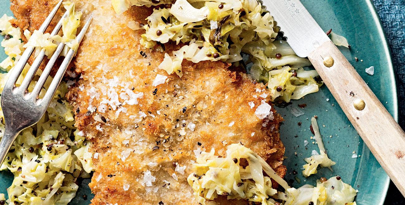 Wiener Schnitzel With Quick Sauerkraut Recipe Woolworths
