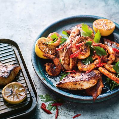 Spiced Blackened Seafood