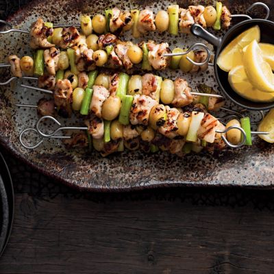 Chicken & Grape Skewers