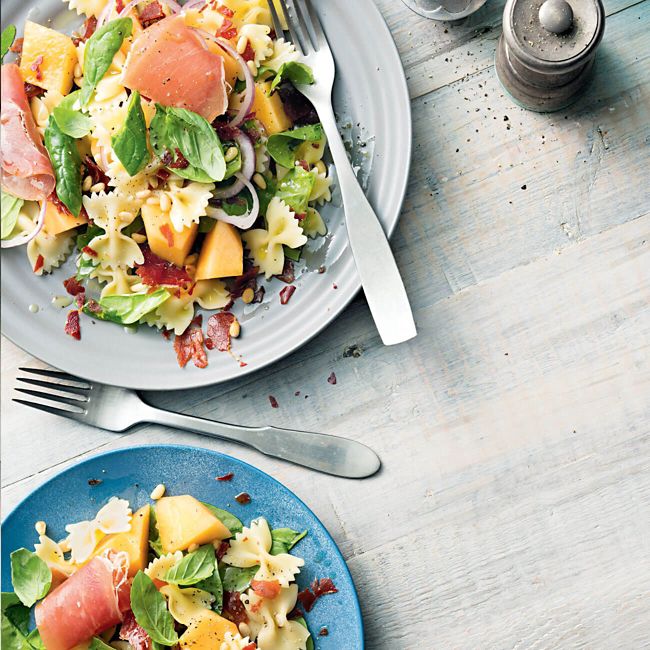 Farfalle With Rockmelon & Prosciutto