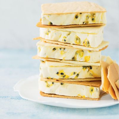 Passionfruit Ice-Cream Sandwiches