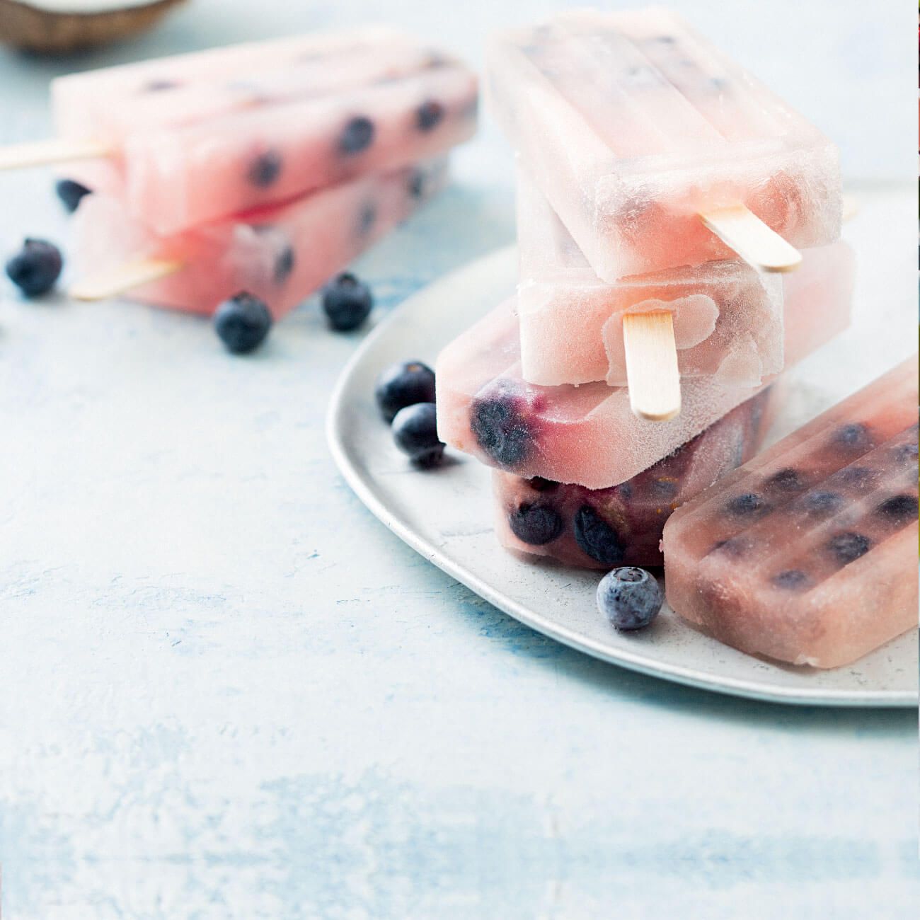 Fun with Food: Blueberry & Lemonade Ice Blocks